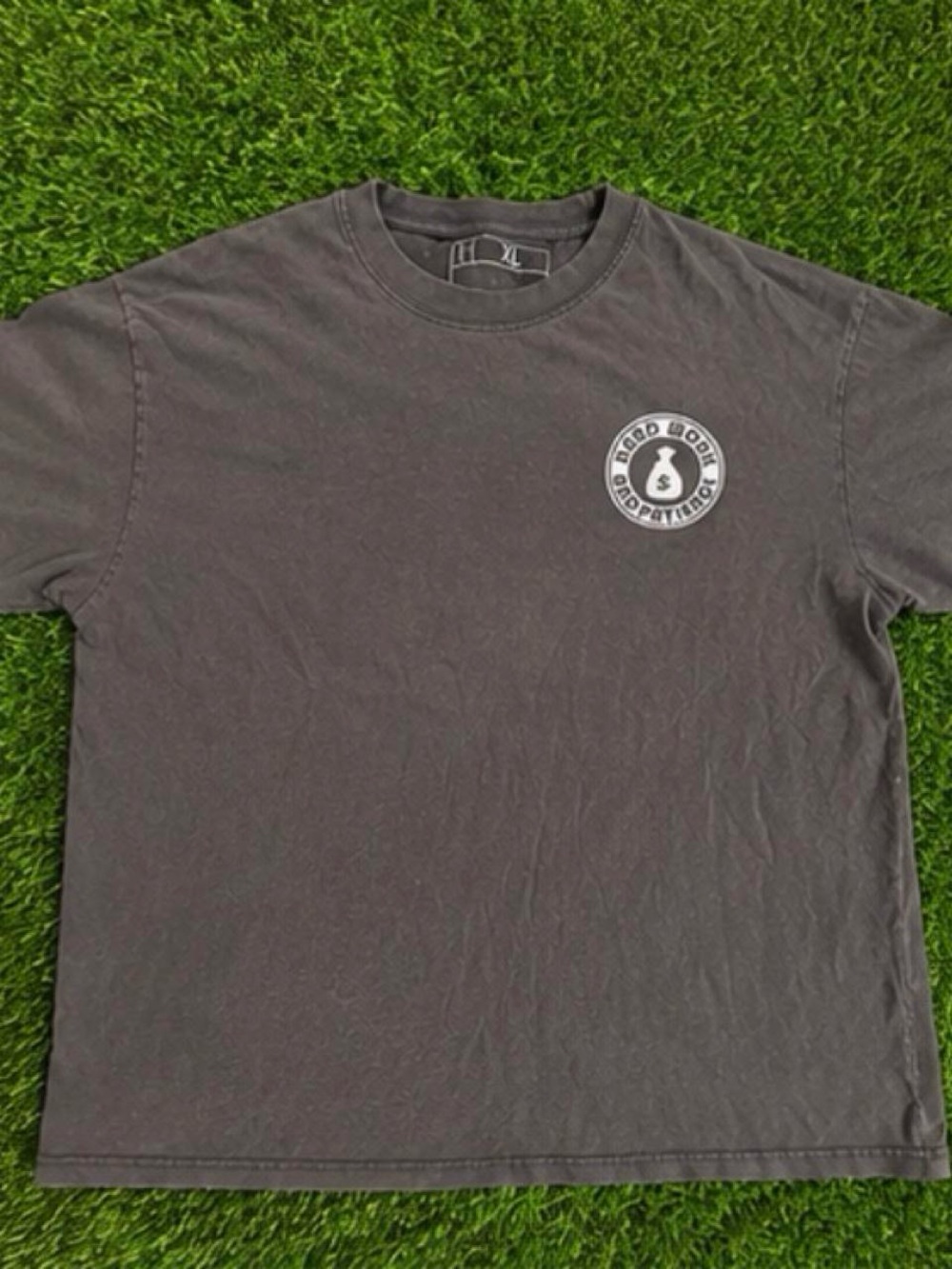 Short Sleeve Crew Neck Tee in Charcoal Gray